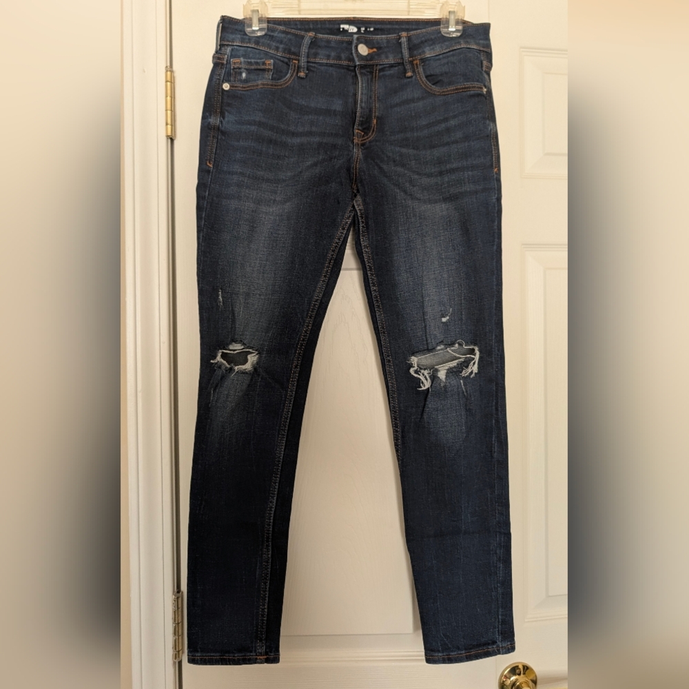 Old Navy Dark Blue Rockstar Skinny Jeans